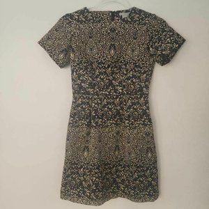 H&M Womens A Line Dress Multicolor Floral Short 2